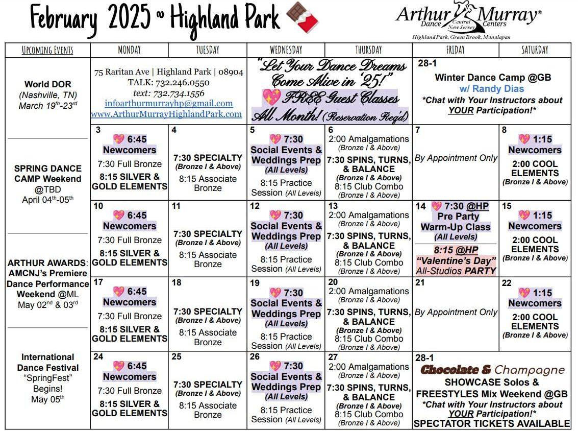 February 2025 HP Calendar