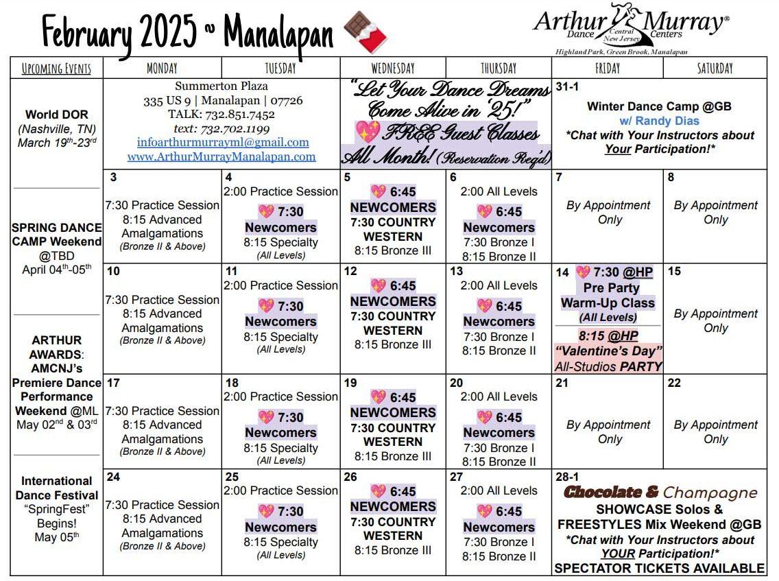 February 2025 ML Calendar