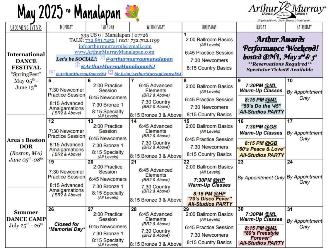 May 2025 ML Calendar