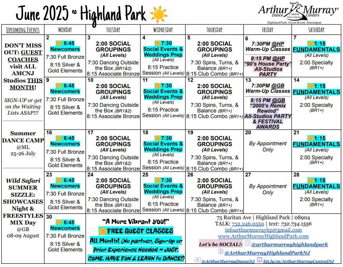 June 2025 HP Calendar
