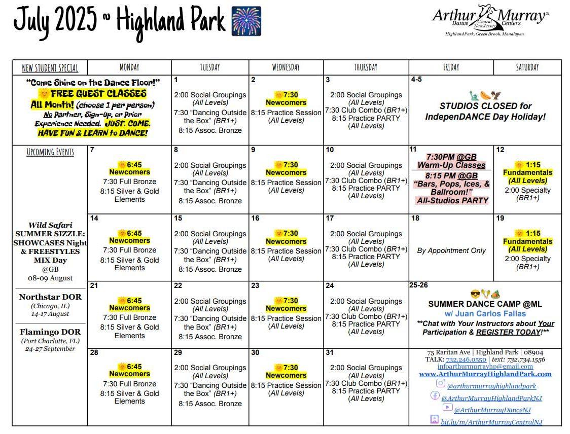 July 2025 HP Calendar